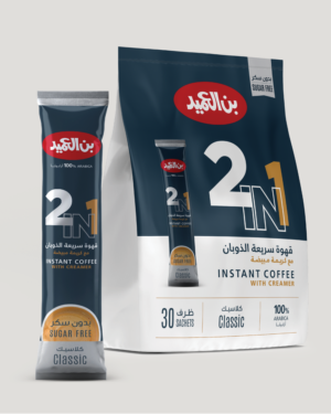 AL AMEED 2 IN 1 INSTANT COFFEE (30 SACHET) قهوة العميد سريعة الذوبان مع كريمة مبيضة