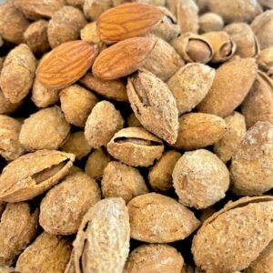 Roasted Salted Almonds with Skin   لوز محمص و مملح مع القشر