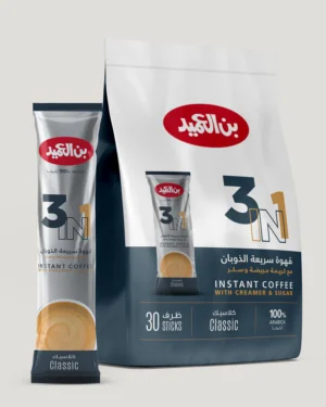 AL AMEED 3 IN 1 INSTANT COFFEE (30 SACHET) قهوة العميد سريعة الذوبان مع كريمة مبيضة و سكر