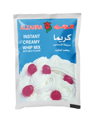 AL ZAHRA Instant Creamy Whip Mix (with milk flavour) 
  كريمة سريعة بطعم الحليب