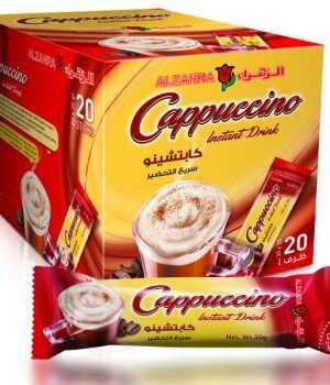 AL ZAHRA CAPPUCCINO (Instant Drink) ● 30 grams 

كابتشينو سريع التحضير اصابع