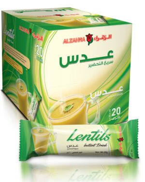 AL ZAHRA Lentils Instant Drink Sticks● 20g   عدس سريع التحضير اصابع
