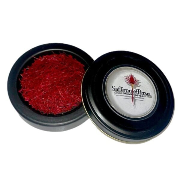 Super Negin Saffron “ Ruby” ●  1 gram - Decorative Metal Tin
زعفران - Image 3