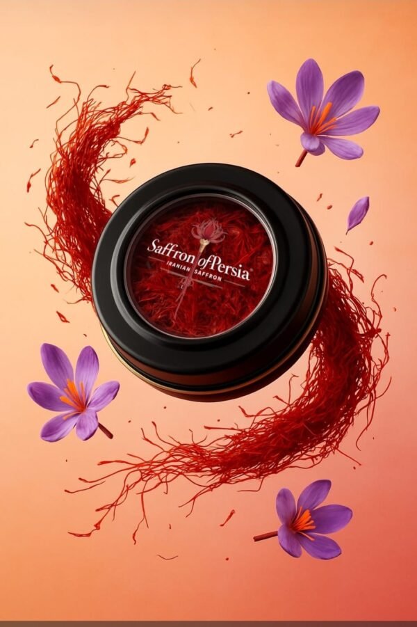Super Negin Saffron “ Ruby” ●  1 gram - Decorative Metal Tin
زعفران - Image 2