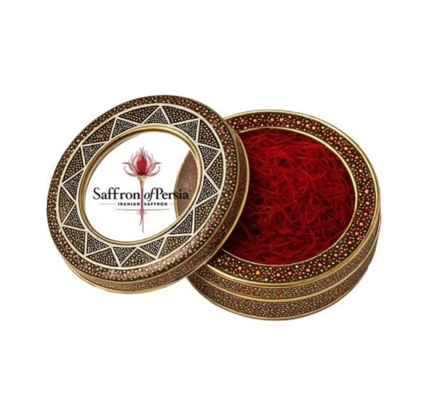 Super Negin Saffron “ Ruby” ●3 grams - Decorative Metal Tin
زعفران - Image 2