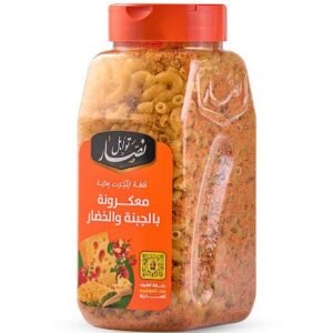 معكرونة بالجبنة و الخضار ( توابل وبهارات نصار )