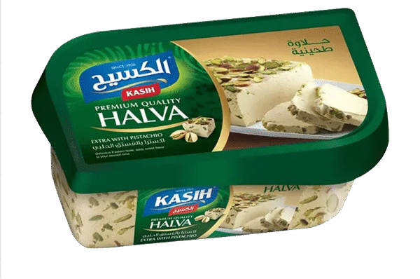 Kasih Halva Extra with pistachio● 450 G. حلاوة طحينية الكسيح بالفستق الحلبي