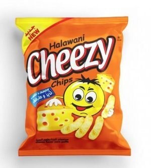 Halawani Cheezy chips (18 Grams) بفاك الذرة بطعم الجبنة