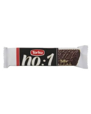 Torku no:1 Bitter Chocolate and Cocoa Coated Hazelnut cream Wafer with Cocoa ●26 gramsبسكويت ويفر كريم البندق مغطى بالشوكولاته الداكنة والكاكاو