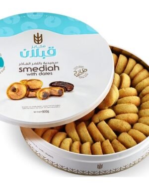 Smediah With Dates, (No Added Sugar)● 900 grams 
مخابز قبلان ،سميدية بالتمر الفاخر، خالي من السكر المضاف ٨٥٠ غرام