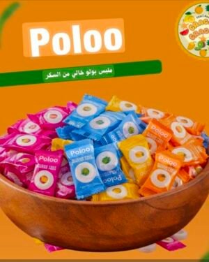 Poloo Sugar Free Candies Flavor Coated Sweets 100 grams  ملبس بولو كريستال خالي من السكر