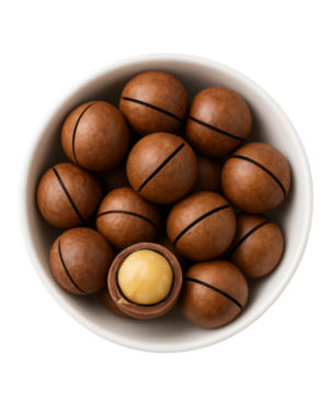 Macadamia Nuts With Shell Vanilla flavor  مكاديميا مشوية بنكهة الفانيليا