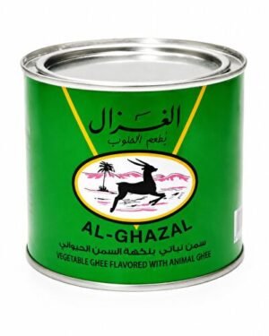 Vegetable Ghee Flavoured with Animal Ghee (Al gazal)● 455 Grams 
الغزال سمن نباتي بنكهة السمن البلدي