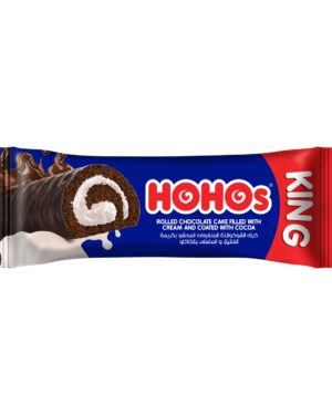 HOHOS Box 24 Pieces كيك الشوكالاته الملفوف المحشو بكريمة الفانيلا و المغطى بالكاكاو