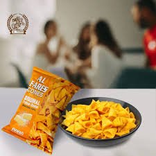 Al Fares Cones With Cheese Flavor (100 g)  الفارس مقرمشات الذرة طرابيش بنكهة الجبنة