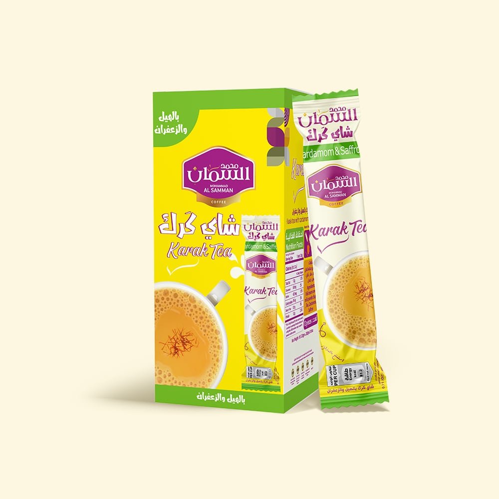 KARAK TEA MOHAMAD SAMMAN شاي كرك السمان بالهيل والزعفران