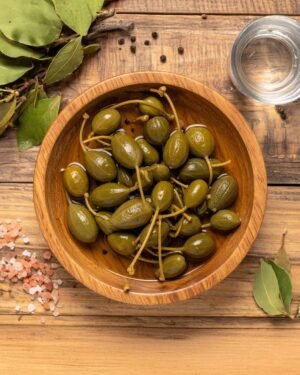 Pickled Caper، Pickled Caperberries ● 1kg 
طرشي الشفلح، طرشي القبار، طرشي ثمرة القبار، كبيس الشفلح، كبيس القبار، كبيس ثمرة القبار، مخلل الشفلح، مخلل القبار، مخلل ثمرة القبار