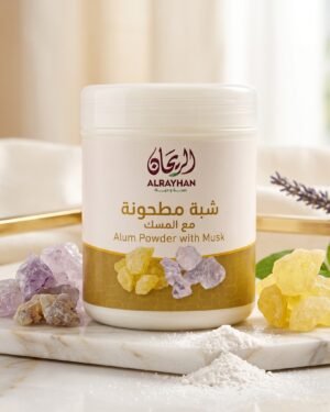 AlRayhan Ground Alum with Musk●70g  شبة مطحونة مع المسك الريحان